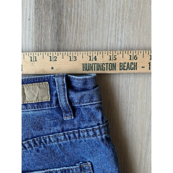 Cotton On Jeans Women’s Sz6 High Waisted 90s Blue Denim Pants Distressed Stretch - Picture 11 of 15